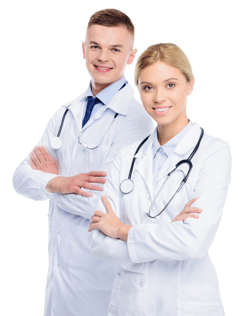 male and female doctors in white coats with stetho 2022 12 16 15 24 39 utc2